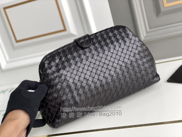 Bottega veneta高端女包 98042 寶緹嘉黑色胎牛皮編織包 BV經典款手工編織女包  gxz1361